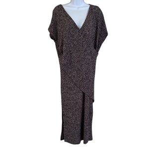 NWT grey wrap dress by Simple by Suzanne Betro, size medium.